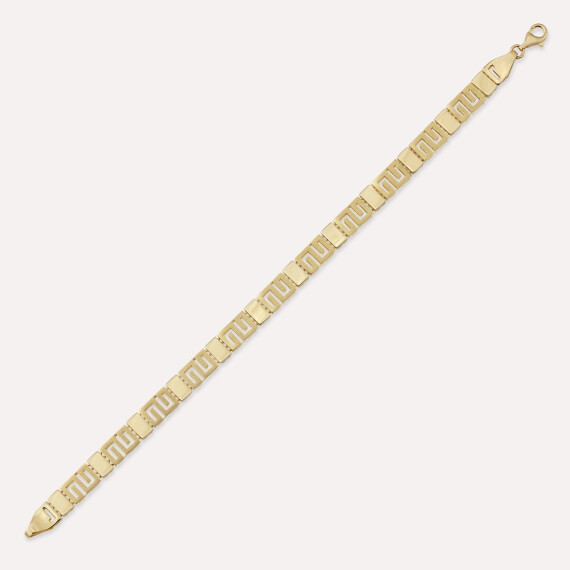 Mazel II Sarı Altın Bileklik - Nev Jewellery