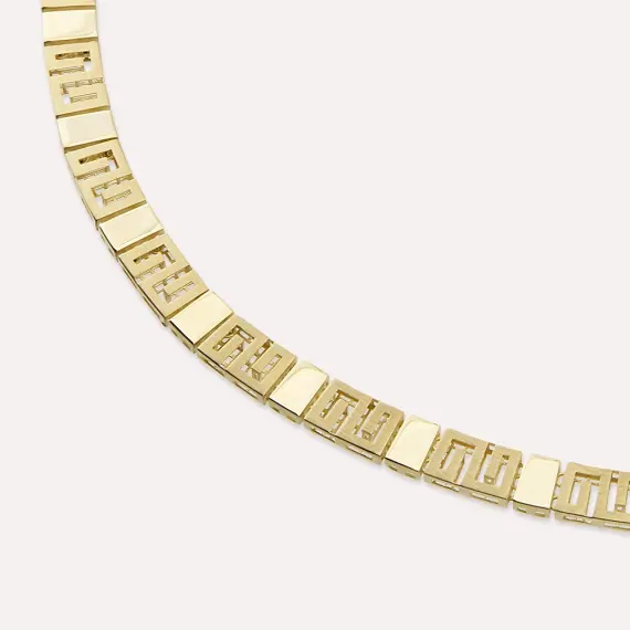 Mazel II Yellow Gold Necklace - 3
