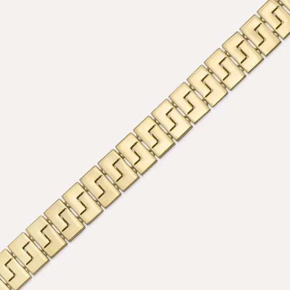 Mazy Yellow Gold Bracelet - 3