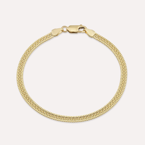 Medly Yellow Gold Bracelet - Nev Jewellery