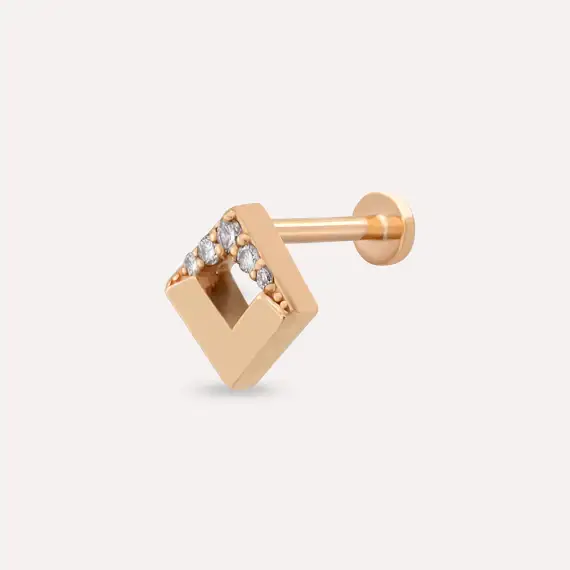 Meja Diamond Rose Gold Piercing - 1