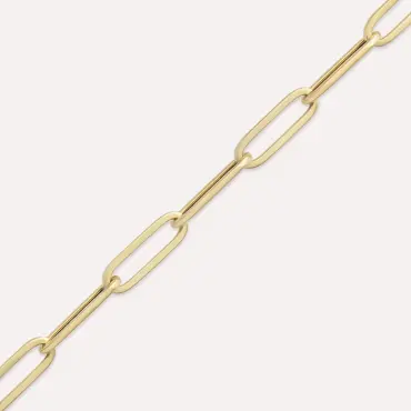 Midi Chain Yellow Gold Bracelet - Nev Jewellery (1)