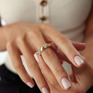 Midye Taşlı Yüzük - NEV JEWELLERY (1)