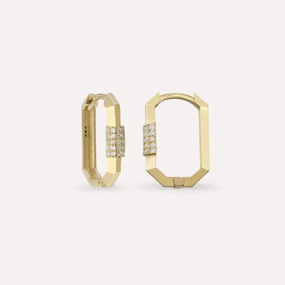 Mini Nooky Yellow Gold Hoop Earring - 1