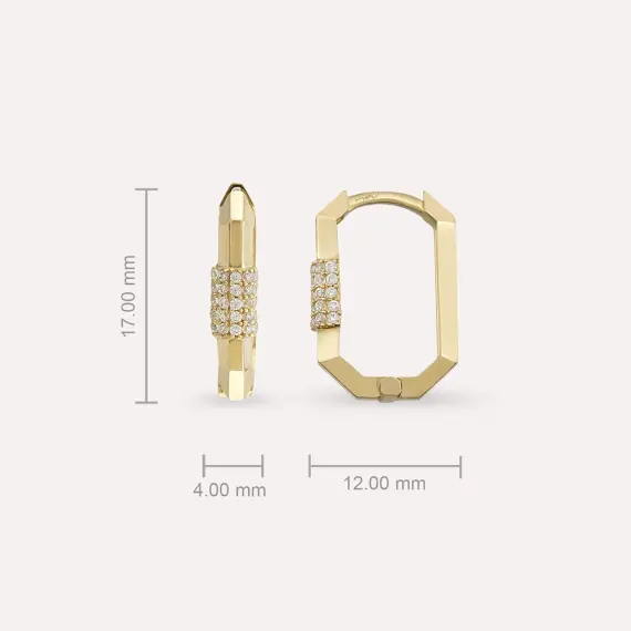 Mini Nooky Yellow Gold Hoop Earring - 3