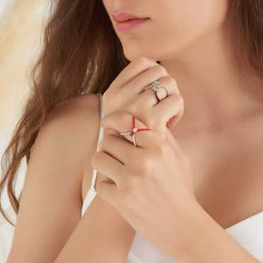 Mirach Pırlanta Taşlı ve Siyah Mineli Beyaz Altın Yüzük - Nev Jewellery (1)