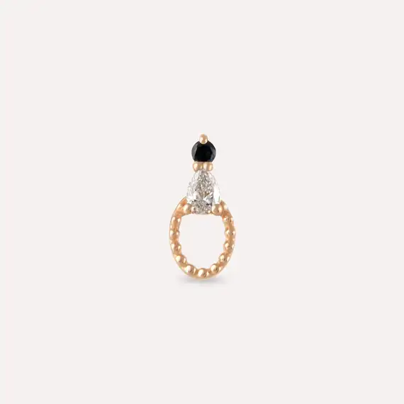 Mirror Black Diamond Rose Gold Piercing - 3