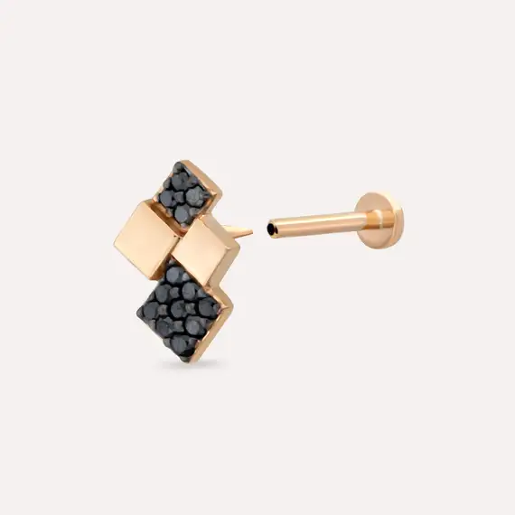 Mitis Black Diamond Rose Gold Piercing - 4