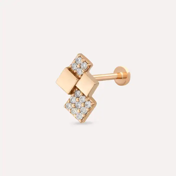 Mitis Diamond Rose Gold Piercing - 1