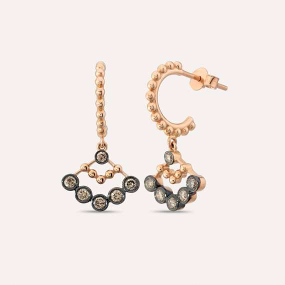 Molecule 0.48 CT Brown Diamond Earring - 1