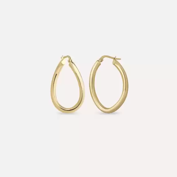 Mollie Yellow Gold Hoop Earring - 1