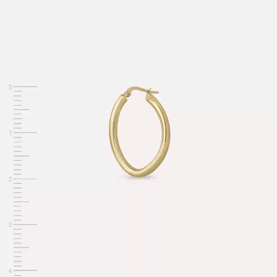 Mollie Yellow Gold Hoop Earring - 3