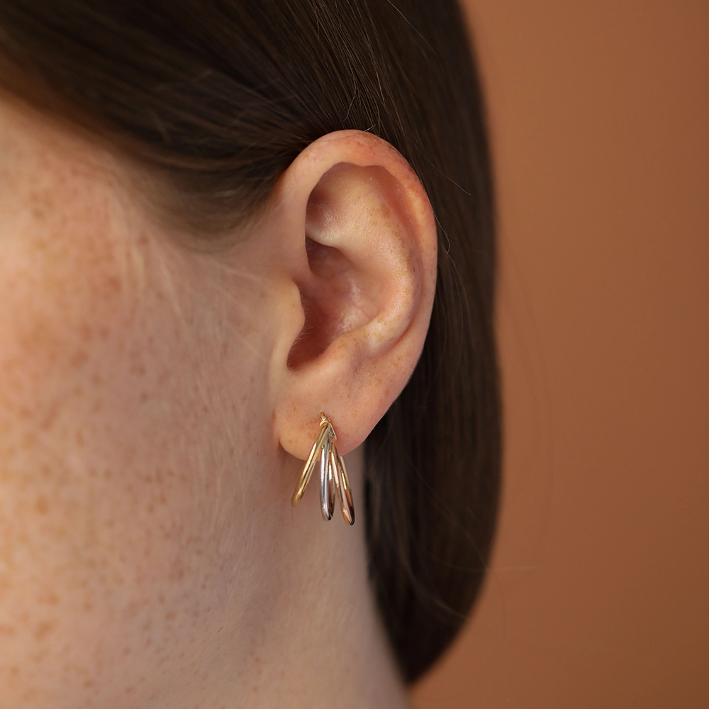 More Yellow Gold Hoop Earring - Nev Jewellery (1)
