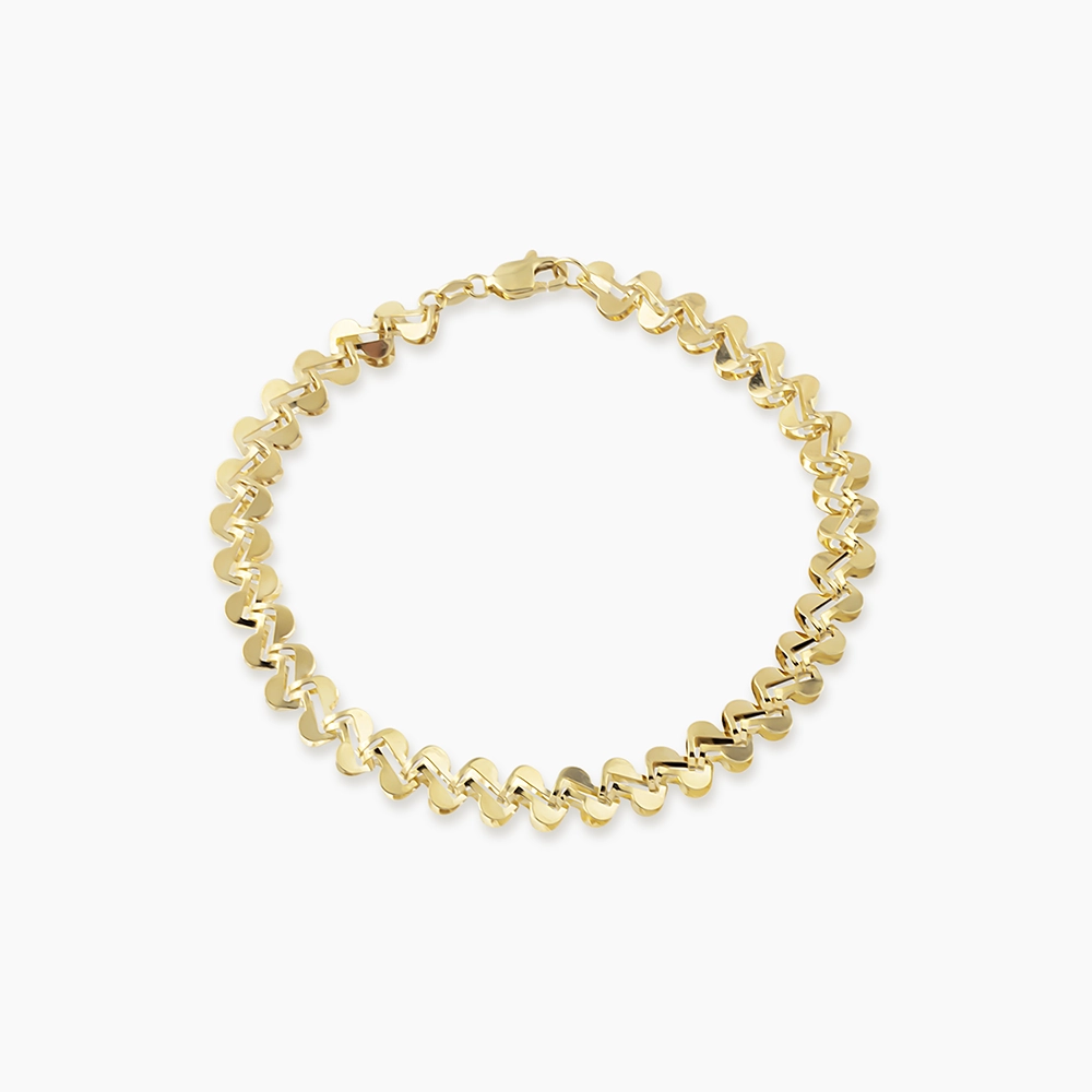 Nadra Sarı Altın İtalyan Bileklik - Nev Jewellery (1)