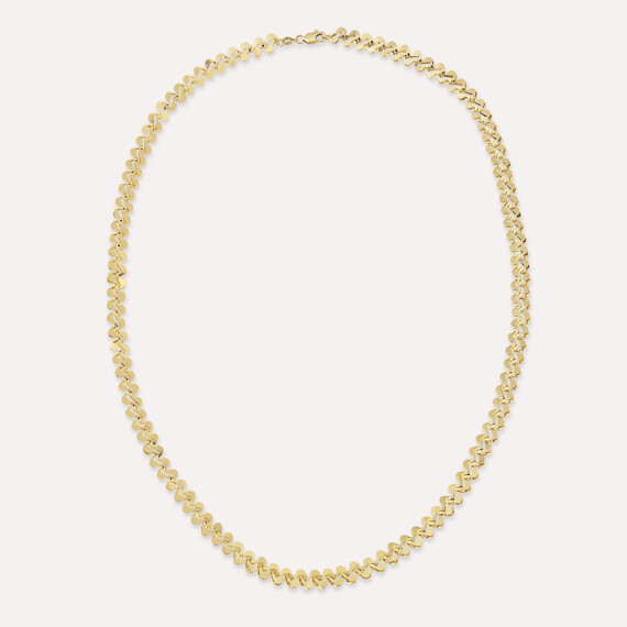 Nadra Yellow Gold Necklace - Nev Jewellery
