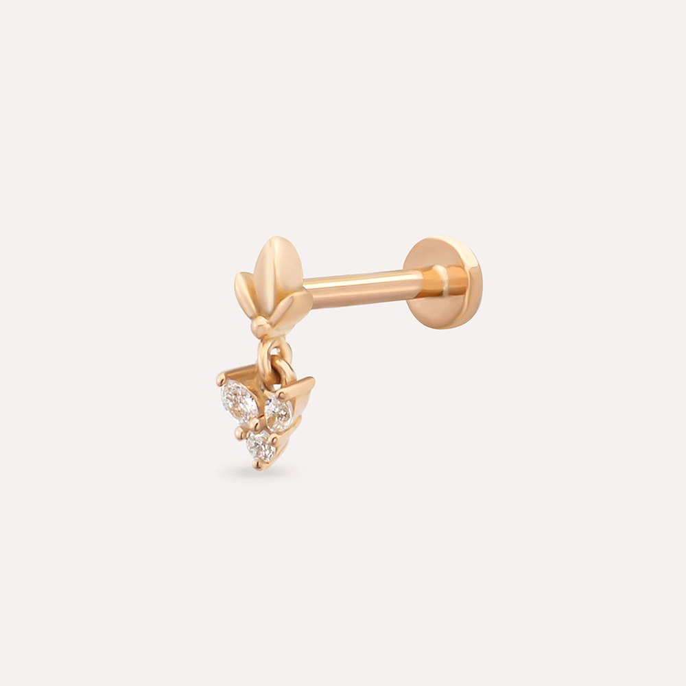 Navi Diamond Rose Gold Piercing - 1