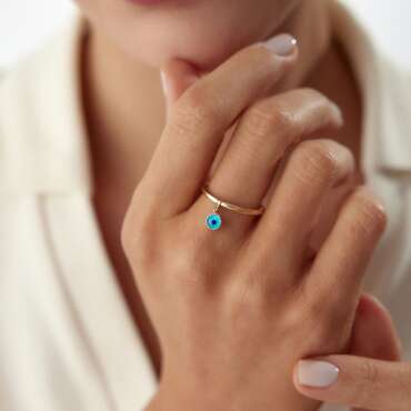 Evil Eye Luxe Yüzük - NEV JEWELLERY