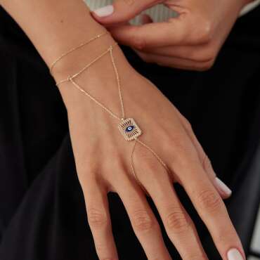 Nazar Kalemli Plaka Tasarım Şahmeran - NEV JEWELLERY (1)