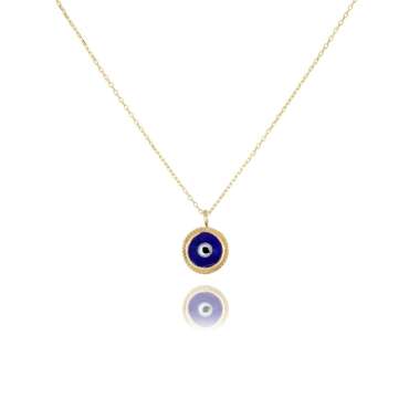 Nazar Mineli Göz Kolye - NEV JEWELLERY