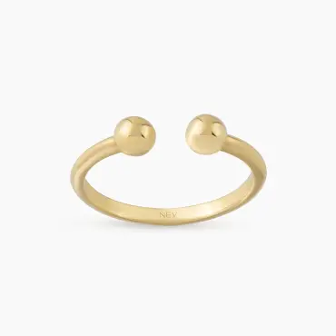Nexa Sarı Altın Yüzük - Nev Jewellery (1)