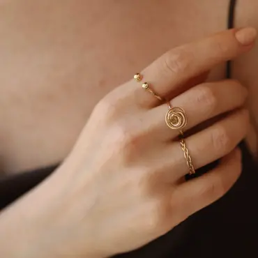 Nexa Sarı Altın Yüzük - Nev Jewellery (1)