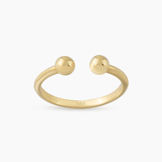 Nexa Yellow Gold Ring - Nev Jewellery