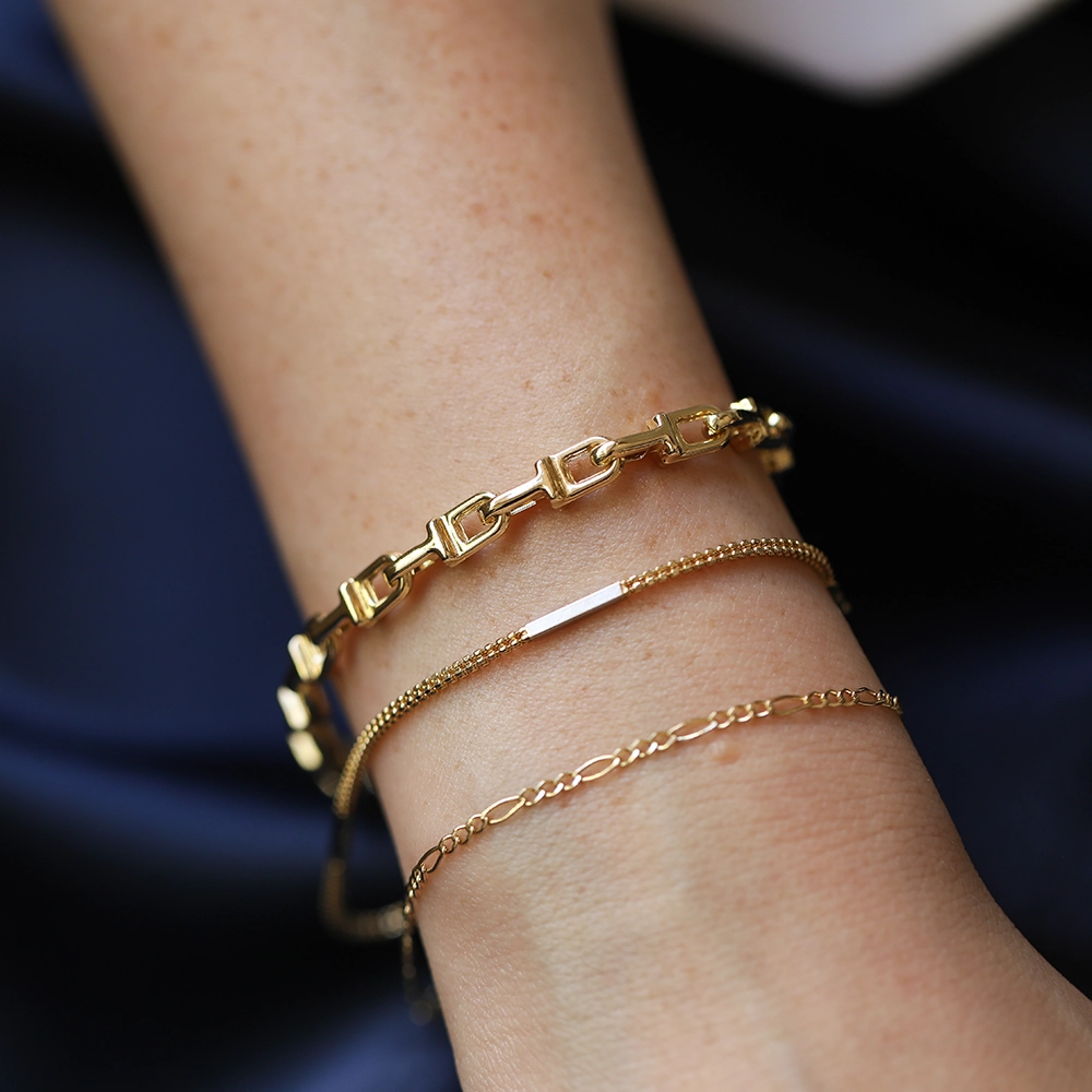 Nexo Yellow Gold Italian Bracelet - 3
