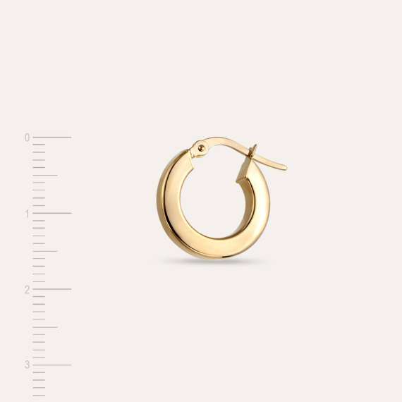 Noble Jr. Yellow Gold Hoop Earring - 4