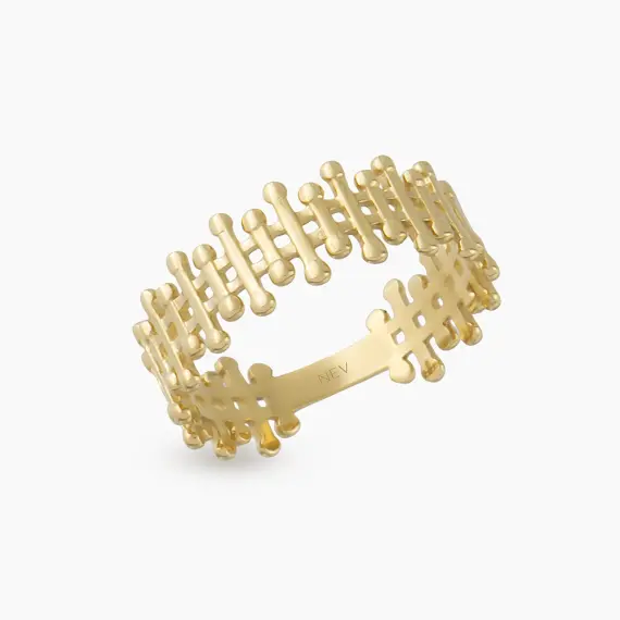 Nodus Yellow Gold Ring - 4