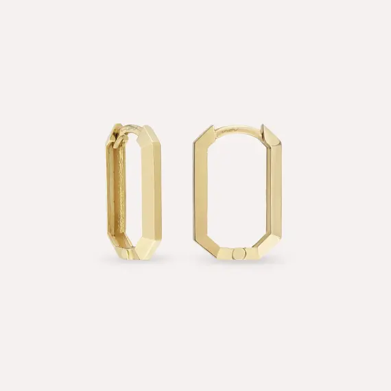 Nooky Yellow Gold Hoop Earring - 1