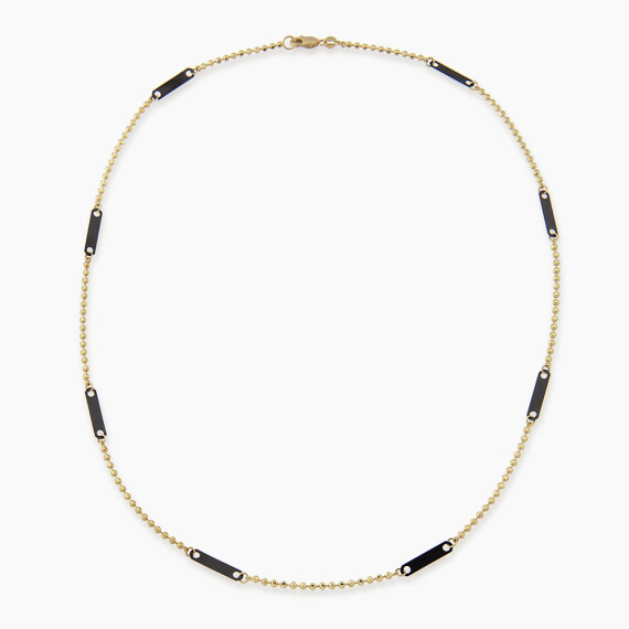 Notte Yellow Gold Italian Necklace - Nev Jewellery