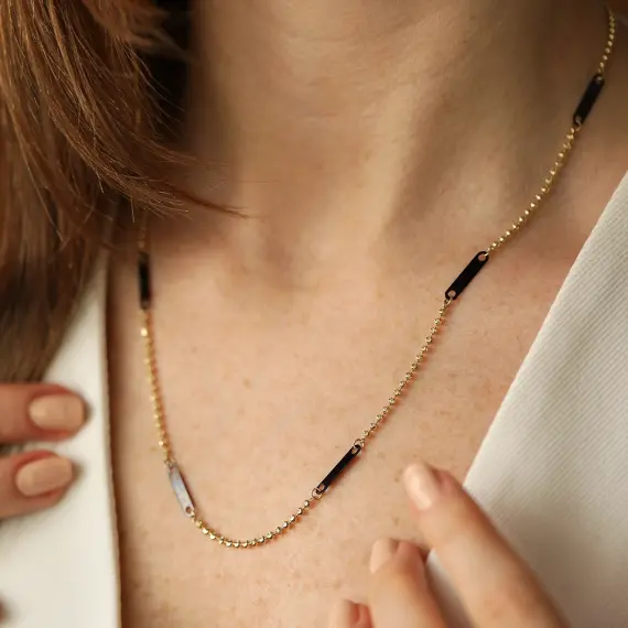 Notte Yellow Gold Italian Necklace - 2