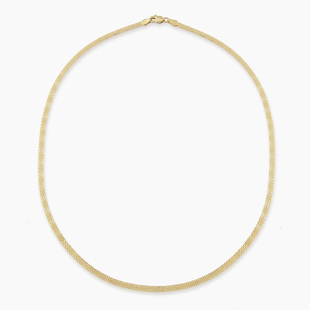 Nua Yellow Gold Italian Necklace - 1