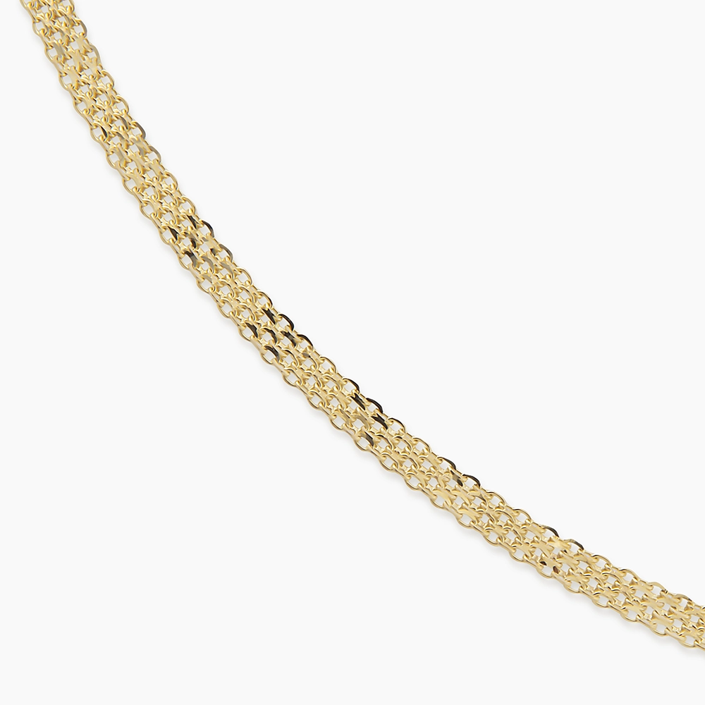 Nua Yellow Gold Italian Necklace - Nev Jewellery (1)