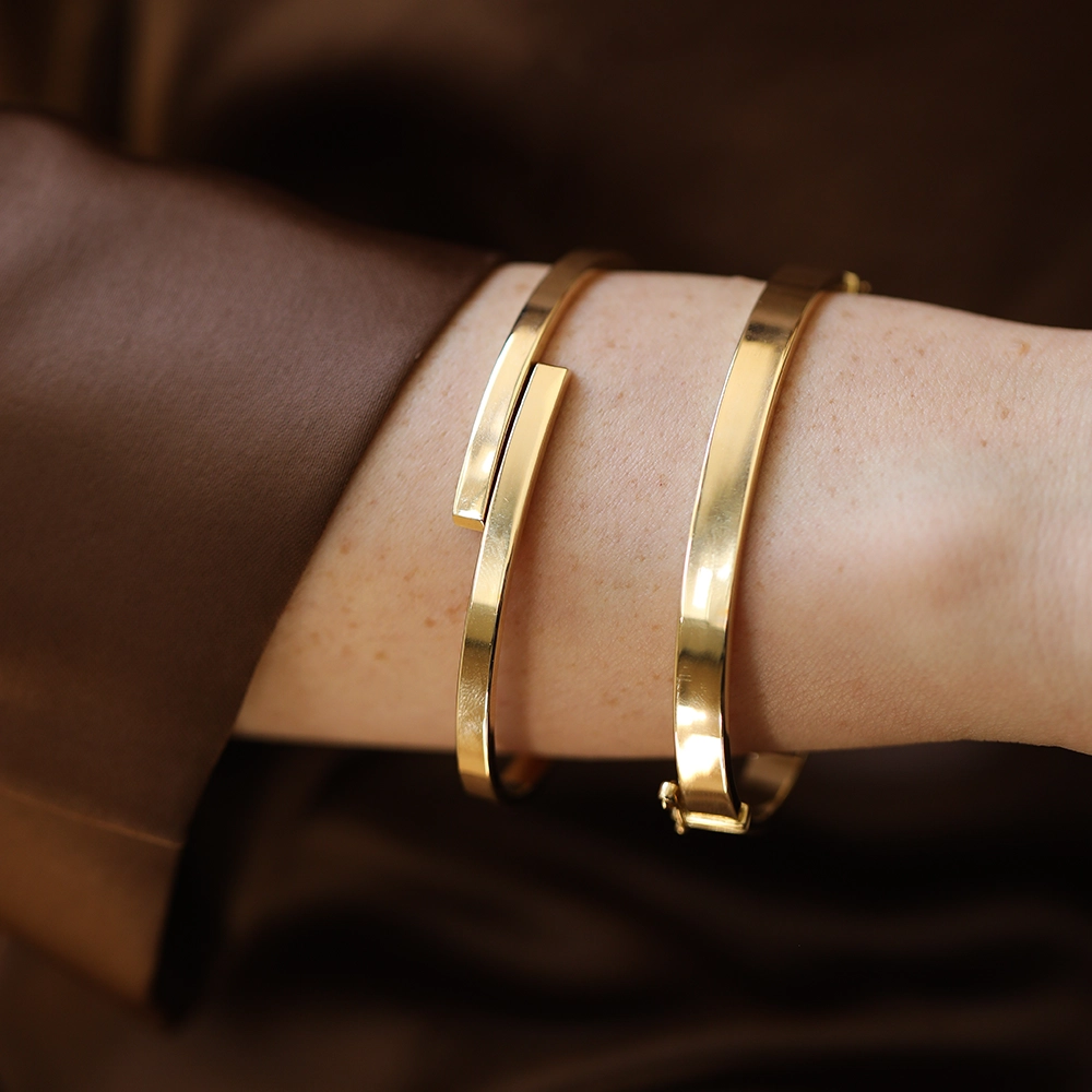 Nuda Bold Yellow Gold Bracelet - 2