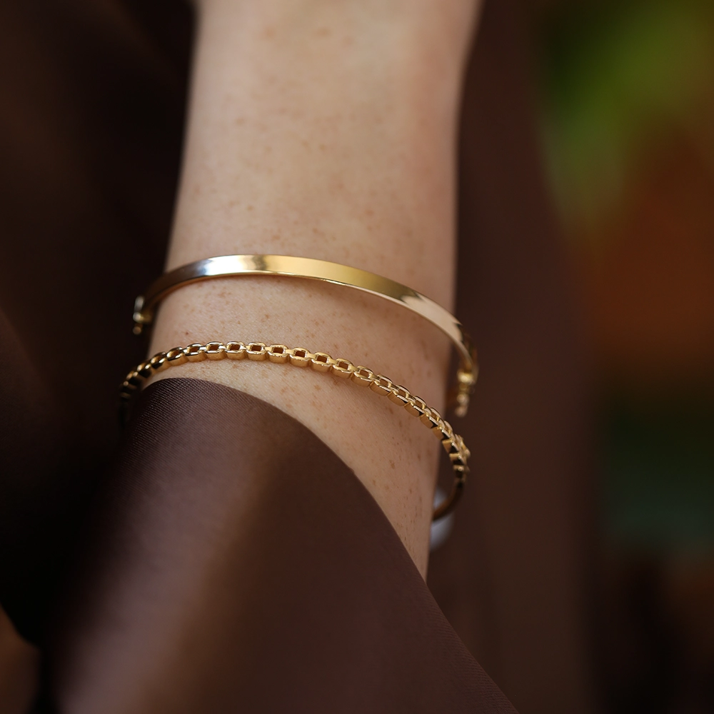 Nuda Bold Yellow Gold Bracelet - 3