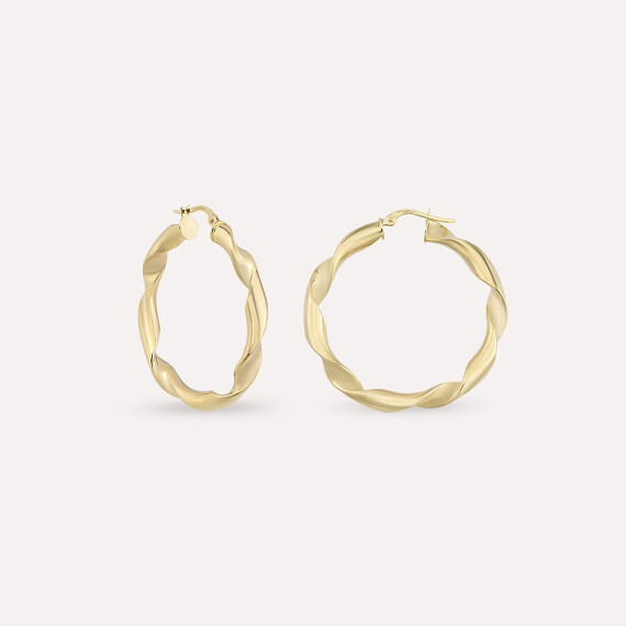 Ondra L Yellow Hoop Earring - Nev Jewellery