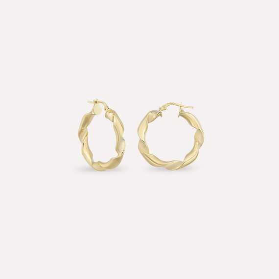 Ondra M Yellow Hoop Earring - Nev Jewellery