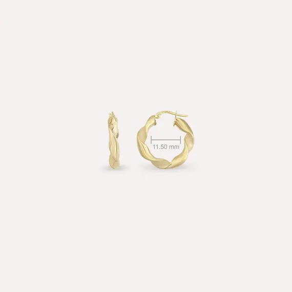 Ondra S Yellow Hoop Earring - 2
