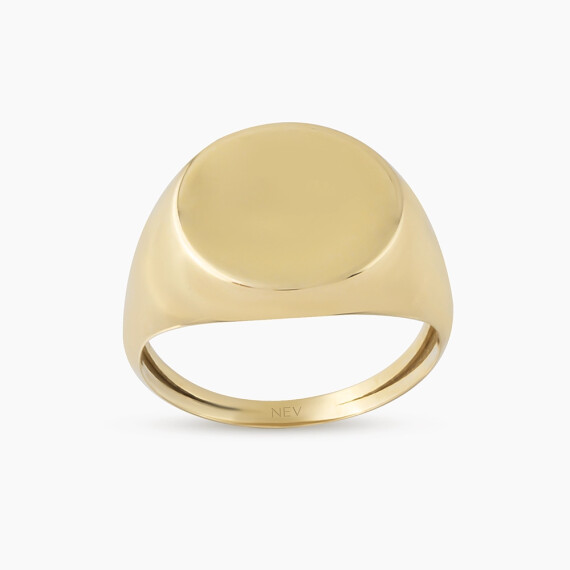 Orbis Sarı Altın Yüzük - Nev Jewellery