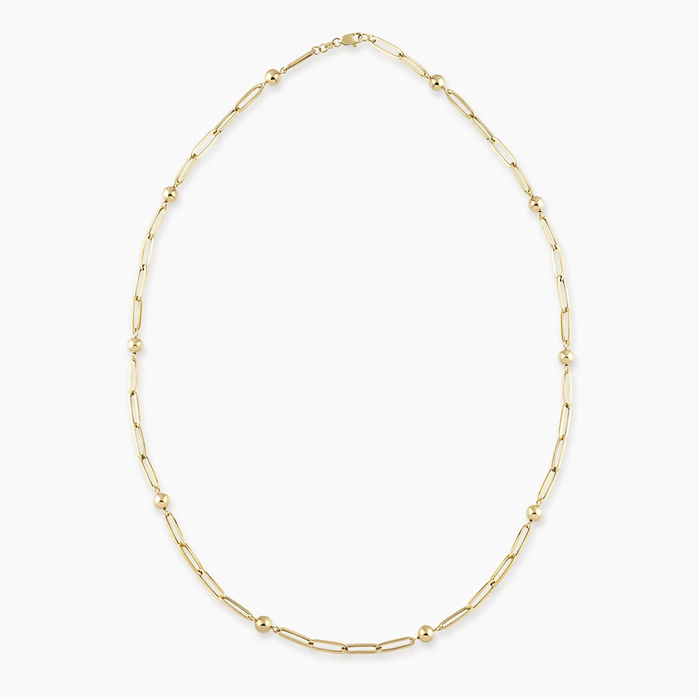 Orbis Yellow Gold Italian Necklace - 1