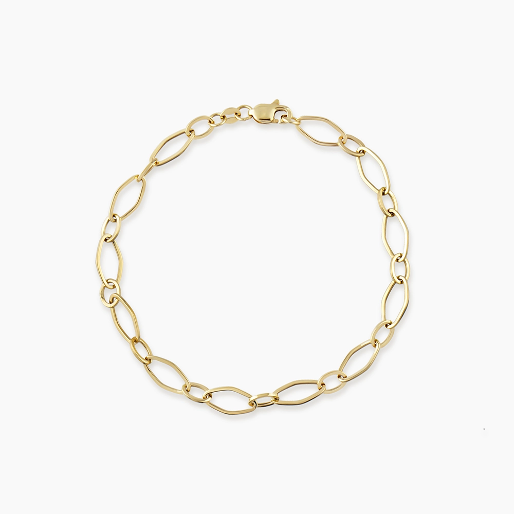 Oria Yellow Gold Italian Bracelet - 1