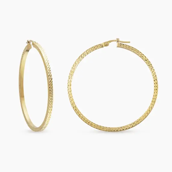 Oria Yellow Gold Italian Earring - 1