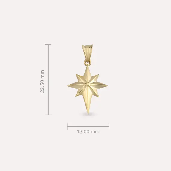 Orion II Yellow Gold Charm - 2