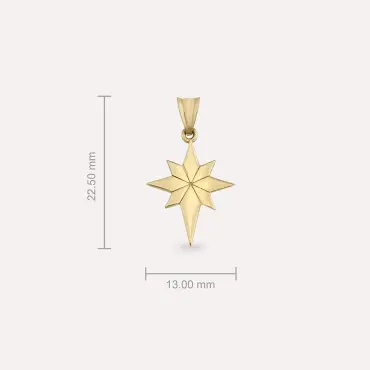 Orion Sarı Altın Kolye Ucu - Nev Jewellery (1)