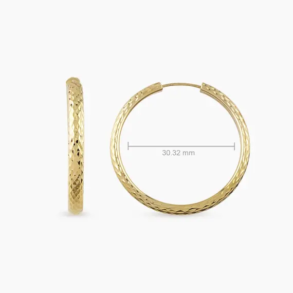 Orla Yellow Gold Italian Earring - 3