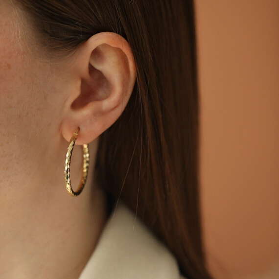 Orla Yellow Gold Italian Earring - Nev Jewellery