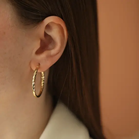 Orla Yellow Gold Italian Earring - 1