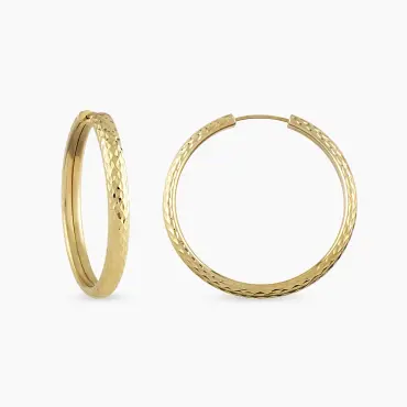 Orla Yellow Gold Italian Earring - Nev Jewellery (1)