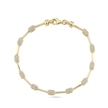 Oval Taşlı Bileklik - NEV JEWELLERY